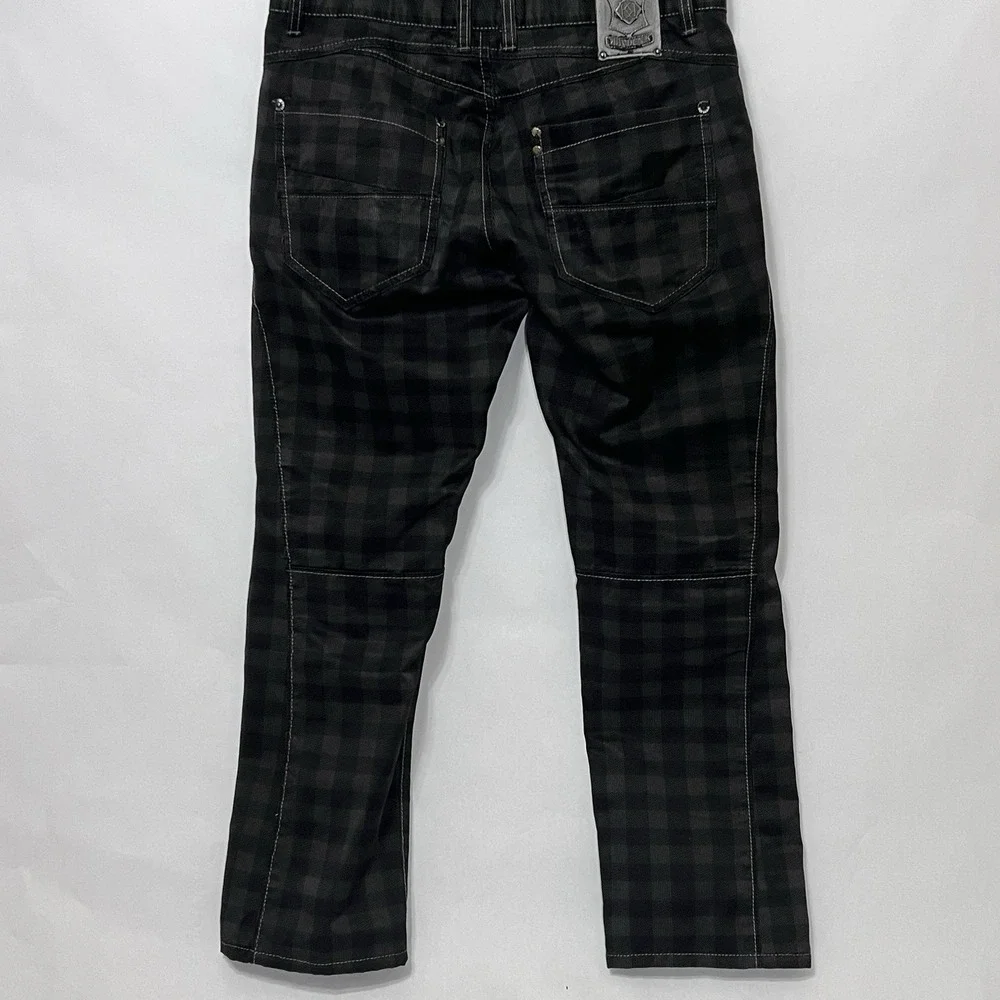 Kayden K California Plaid Jeans Skinny‎ Checker Men 36x30 Excellent Condition